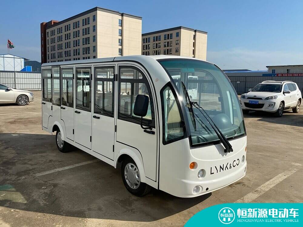 重庆14座封闭式电动观光车HXY-14F-3图片