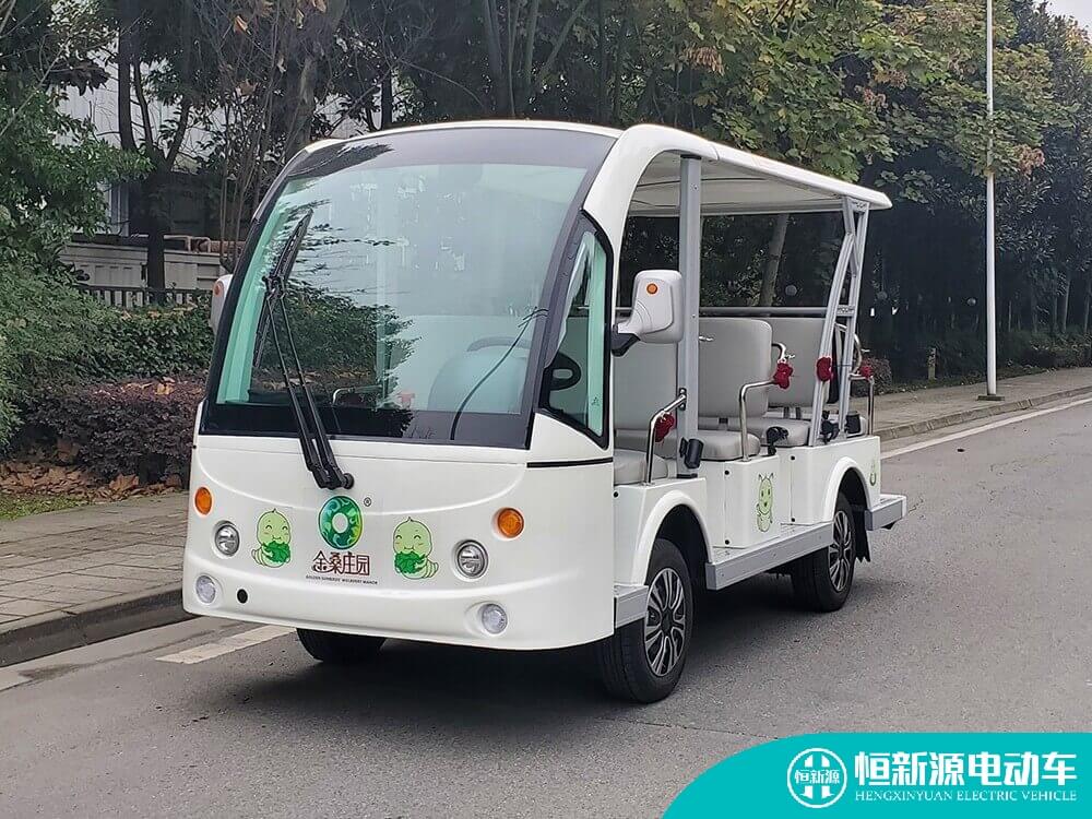 重庆11座敞开式电动观光车HXY-11-1图片